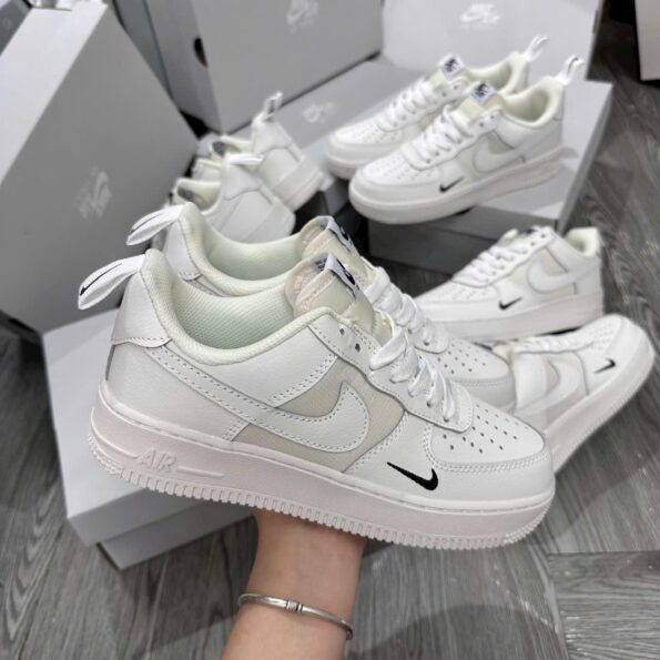 Nike Air Force 1 Low Sail Ripstop chính hãng, phối màu trắng ngà, chất liệu Ripstop, mẫu giày thể thao nam nữ, hàng chuẩn Auth 99%