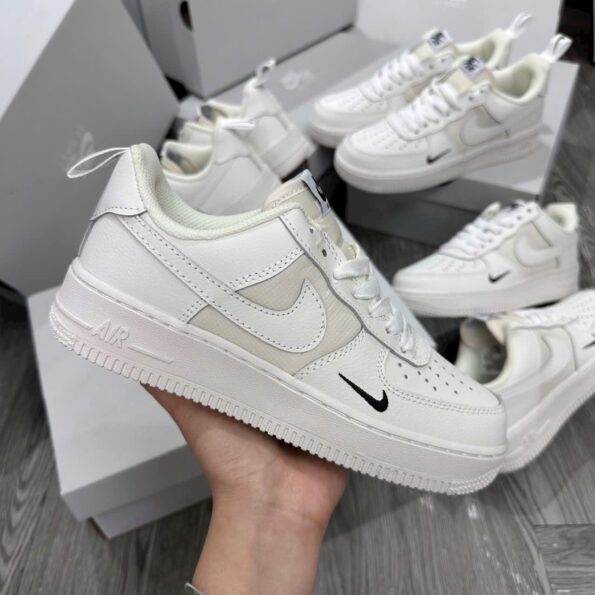 Nike Air Force 1 Low Sail Ripstop chính hãng, phối màu trắng ngà, chất liệu Ripstop, mẫu giày thể thao nam nữ, hàng chuẩn Auth 99%