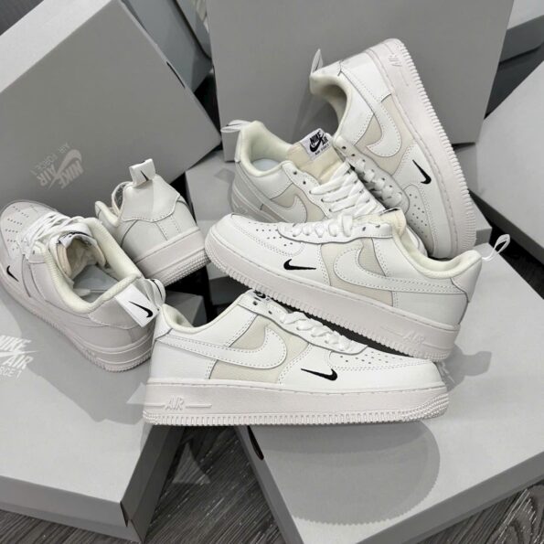 Nike Air Force 1 Low Sail Ripstop chính hãng, phối màu trắng ngà, chất liệu Ripstop, mẫu giày thể thao nam nữ, hàng chuẩn Auth 99%