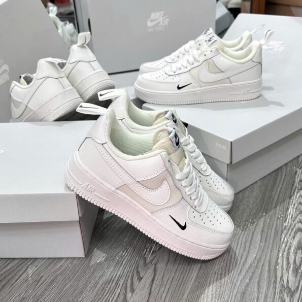 Nike Air Force 1 Low Sail Ripstop chính hãng, phối màu trắng ngà, chất liệu Ripstop, mẫu giày thể thao nam nữ, hàng chuẩn Auth 99%