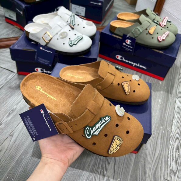 Dép Champion Clogs Đủ Màu Chuẩn Auth 99% – Thiết Kế Mule Thời Trang, Êm Chân, Tặng Kèm Charm