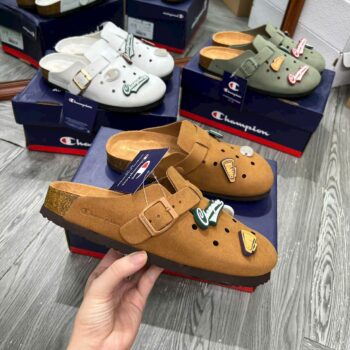 Dép Champion Clogs Đủ Màu Chuẩn Auth 99% – Thiết Kế Mule Thời Trang, Êm Chân, Tặng Kèm Charm