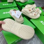 Dép Crocs Crush Sandal Hai Quai Đế Cao 6CM Sữa – Bản VIP Chuẩn Auth  9