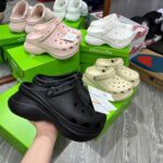[Ảnh Thật] Giày Clog Nữ Crocs Bae Đế 6CM – Đủ Màu, Bản Đẹp Chuẩn Auth 99%, Tặng Full Charm 4