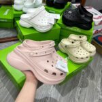 [Ảnh Thật] Giày Clog Nữ Crocs Bae Đế 6CM – Đủ Màu, Bản Đẹp Chuẩn Auth 99%, Tặng Full Charm 4