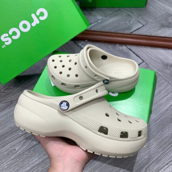 Bộ sưu tập Crocs Classic Clog đế cao 5cm, đủ màu, hàng chuẩn Auth 99%, phù hợp nam nữ.