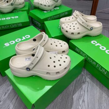 Bộ sưu tập Crocs Classic Clog đế cao 5cm, đủ màu, hàng chuẩn Auth 99%, phù hợp nam nữ.
