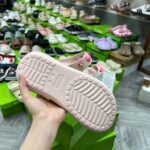 Dép Crocs Crush Sandal Hai Quai Đế Cao 6CM Sữa – Bản VIP Chuẩn Auth  20